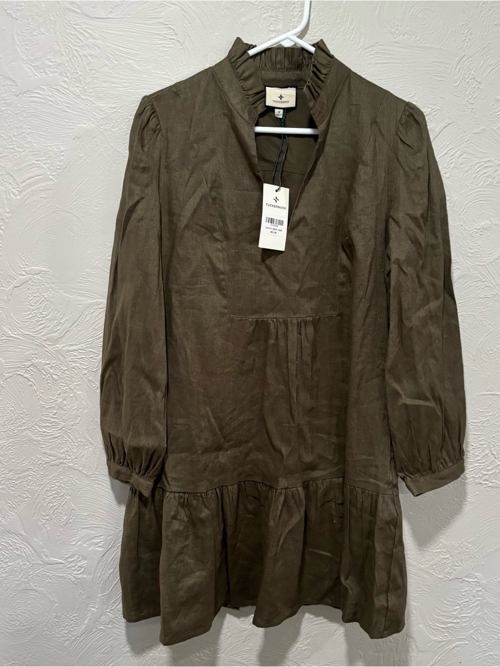 Tuckernuck Palmerston Dress size medium olive green NWT
